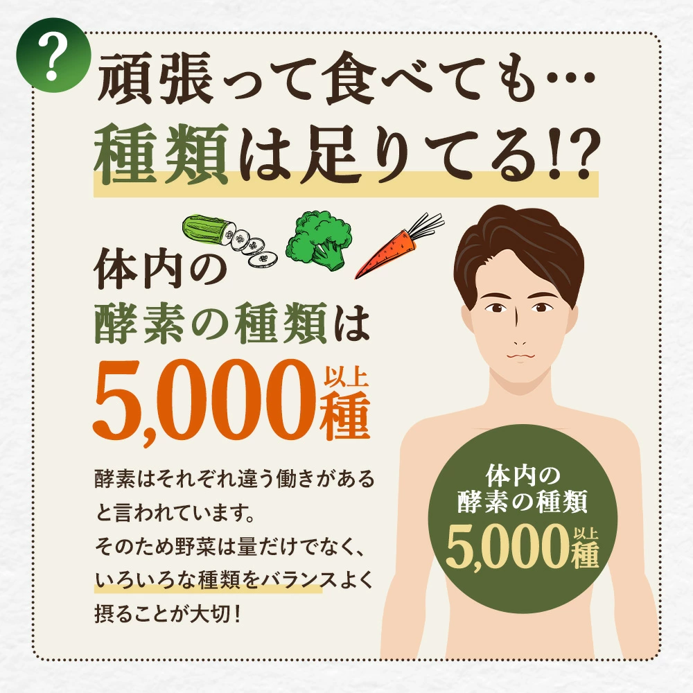 種類は足りてる？