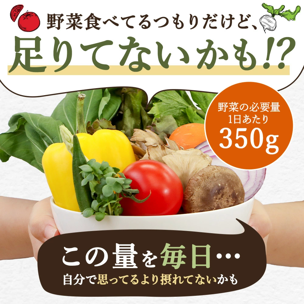 野菜足りてないかも！？