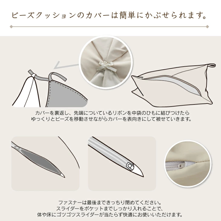 簡単にカバー交換できる