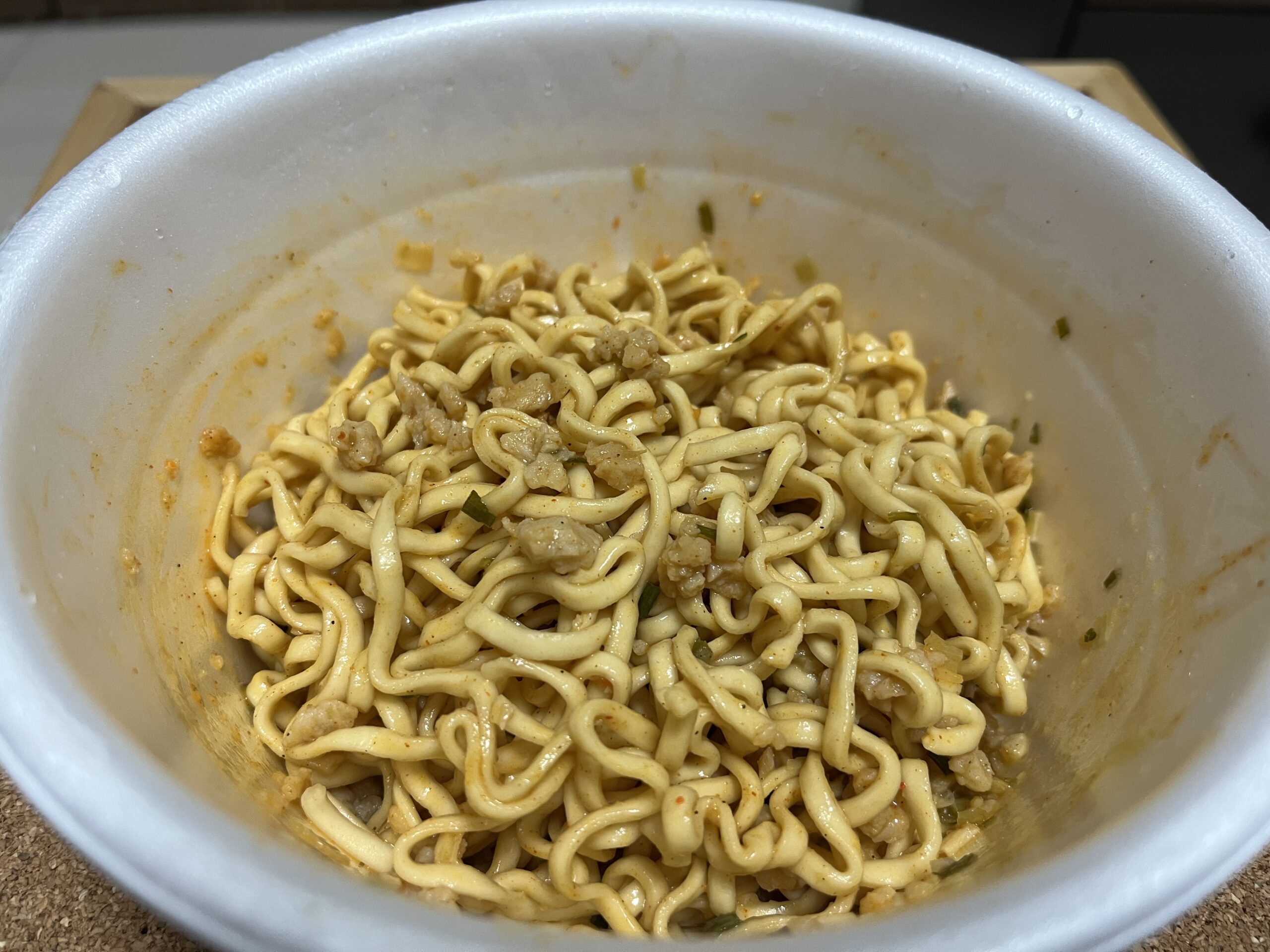 ベース焼きそば 旨辛まぜそば 出来上がり