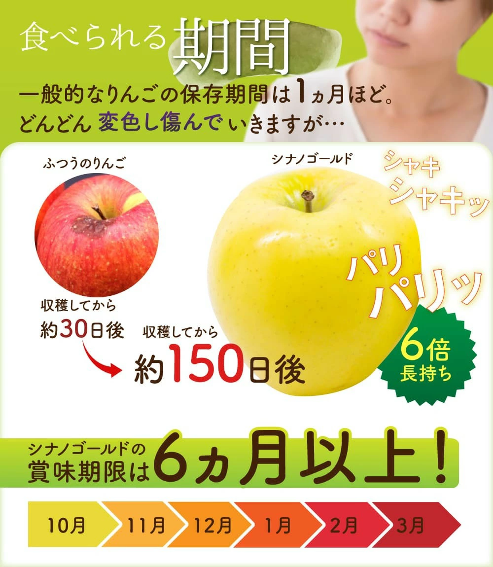 シナノゴールドの保存性